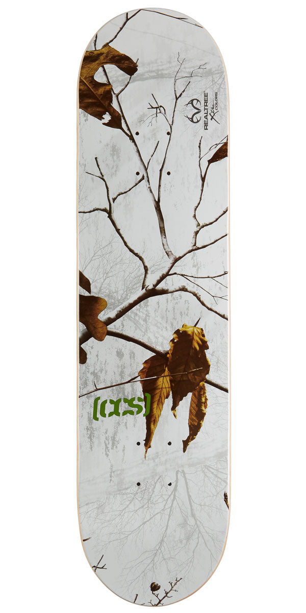 CCS x Realtree Logo Skateboard Deck - Snow - 8.00