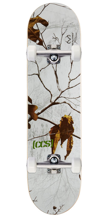 CCS x Realtree Logo Skateboard Complete - Snow - 8.25