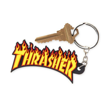 Thrasher Flame Keychain
