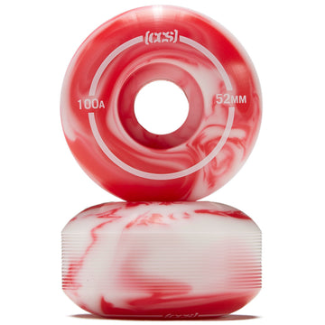 CCS Swirl Skateboard Wheels - Pink - 52mm