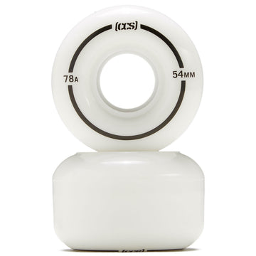 CCS Cruiser 78a Skateboard Wheels - White - 54mm