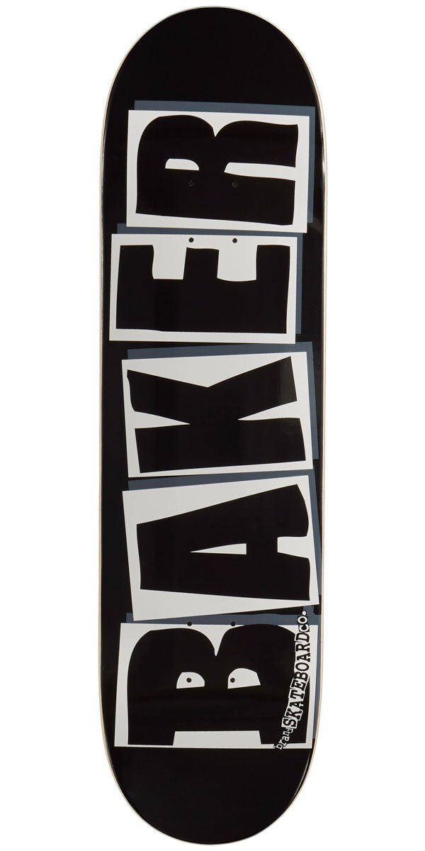 Baker Brand Logo Skateboard Deck - Black/White - 8.475