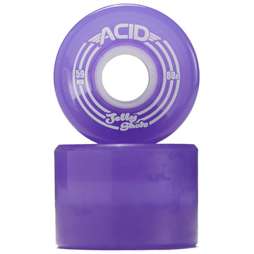 Acid Jelly Shots 80a Skateboard Wheels - Purple - 59mm