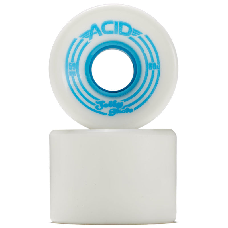 Acid Jelly Shots 80a Skateboard Wheels - White - 59mm