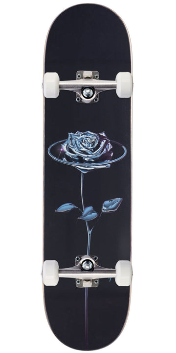 April Chrome Rose Skateboard Complete - Black - 8.00