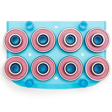 Loaded Jehu V2 Precision Skateboard Bearings - Red