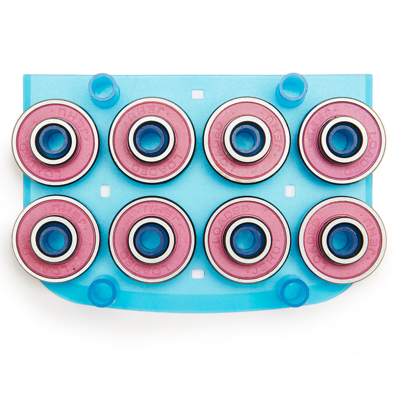 Loaded Jehu V2 Precision Skateboard Bearings - Red