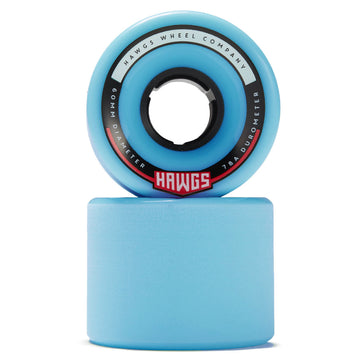 Hawgs Chubby 78a Stone Ground Longboard Wheels - Blue - 60mm