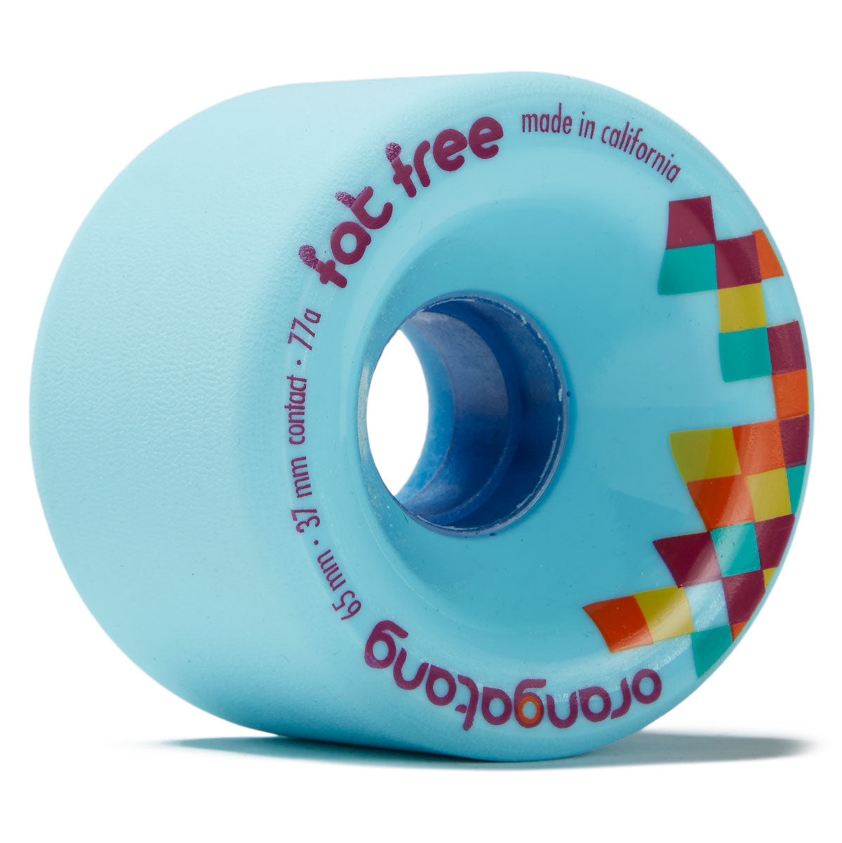 Orangatang Fat Free Freeride 77a Longboard Wheels - Blue - 65mm – CCS