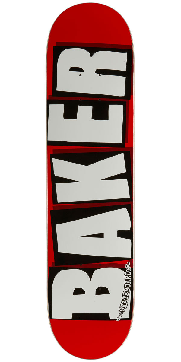 Baker Brand Logo Skateboard Deck - White - 7.56
