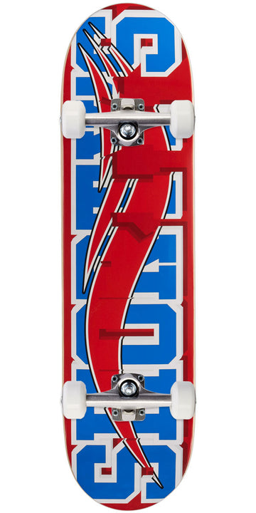 Shorty's Skate Block Skateboard Complete - Blue/Red - 8.25