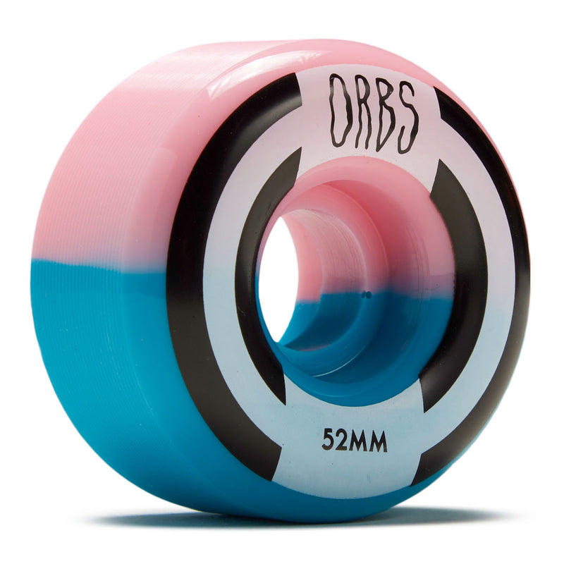 Welcome Orbs Apparitions Round 99a Skateboard Wheels - Pink/Blue Split - 52mm