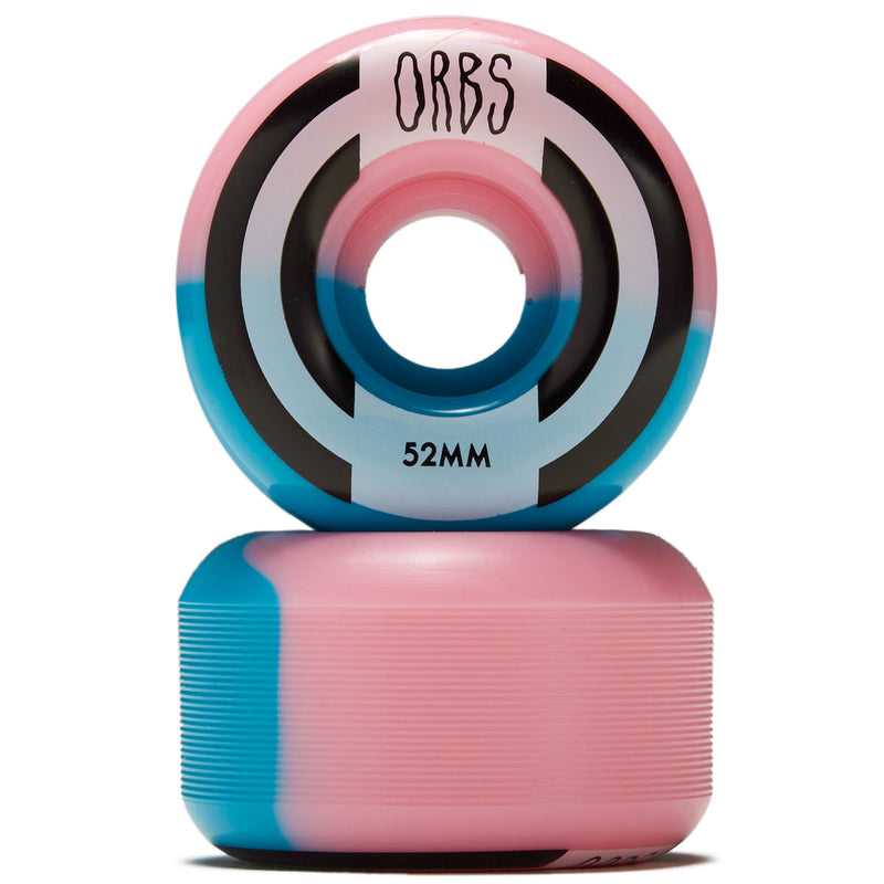 Welcome Orbs Apparitions Round 99a Skateboard Wheels - Pink/Blue Split - 52mm