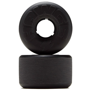 Hawgs Lil' Ez 78a Stone Ground Longboard Wheels - Black - 60mm