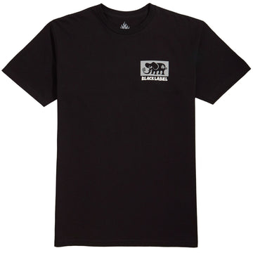 Black Label Elephant Block T-Shirt - Black