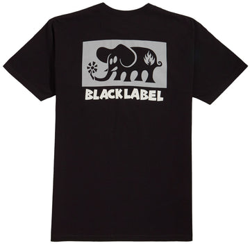 Black Label Elephant Block T-Shirt - Black