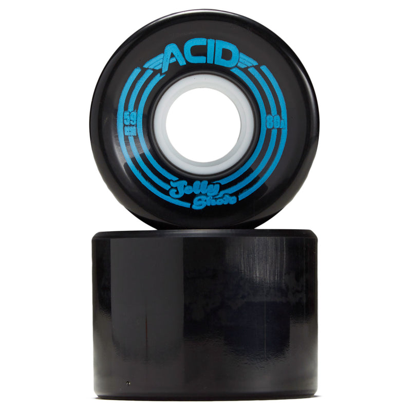 Acid Jelly Shots 80a Skateboard Wheels - Black - 59mm
