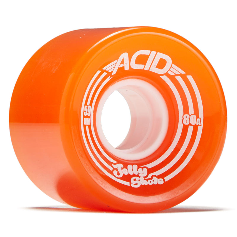Acid Jelly Shots 80a Skateboard Wheels - Orange - 59mm