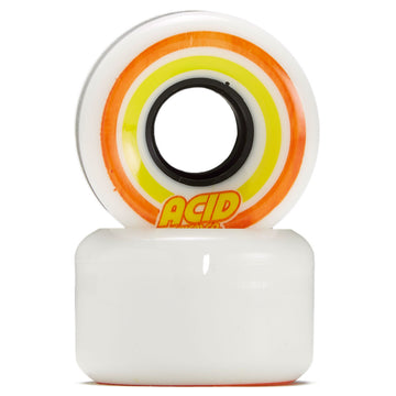 Acid Pods 86a Conical Skateboard Wheels - White - 55mm