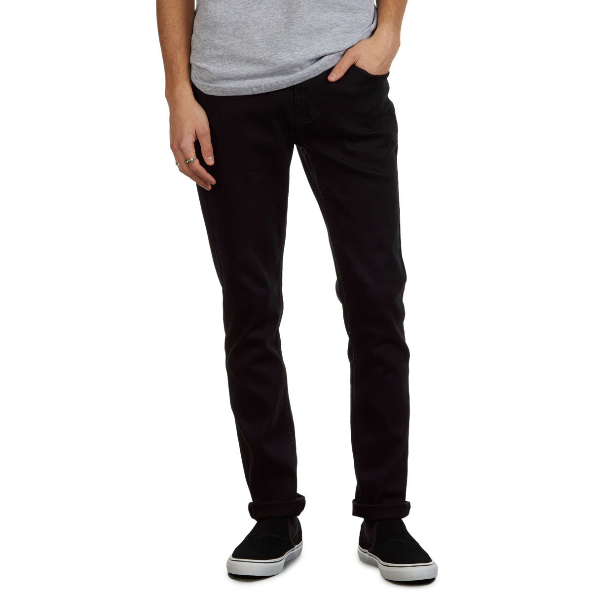 CCS Standard Plus Skinny Denim Jeans - Overdyed Black image 4
