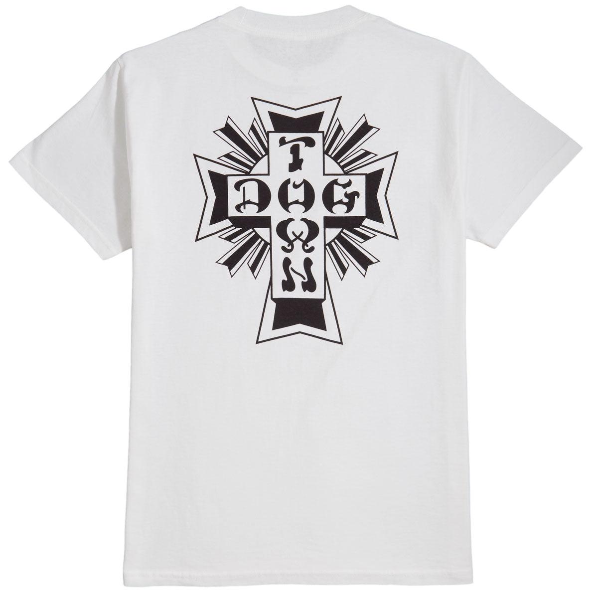 Dogtown Cross Logo T-Shirt - White/Black image 1