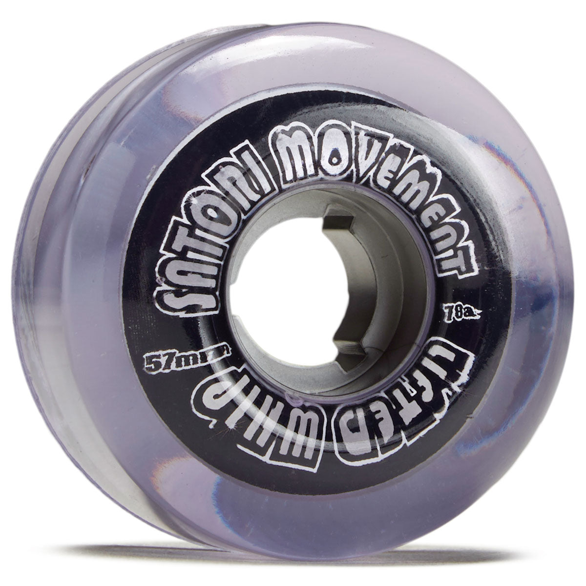 Satori Movement Lifted Whip 78a Skateboard Wheels - Purple/Silver - 57mm image 1