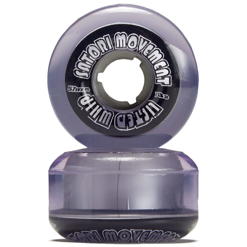 Satori Movement Lifted Whip 78a Skateboard Wheels - Purple/Silver - 57mm