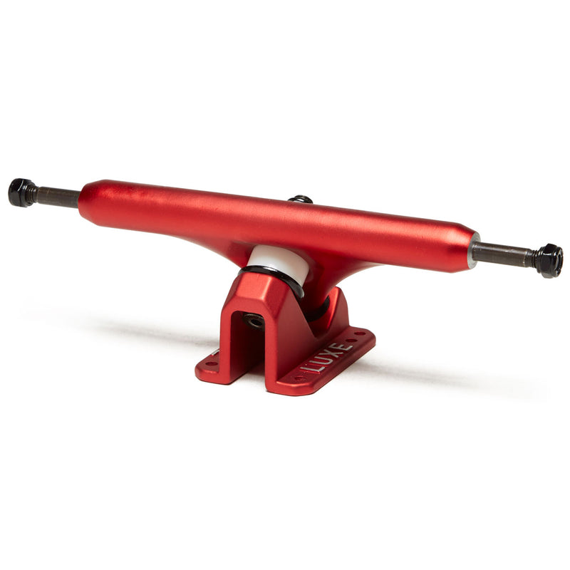 Luxe Lite 180mm Hollow Kingpin Longboard Trucks - Satin Red