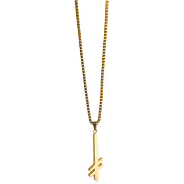 Deathwish Gang Logo Necklace - Gold
