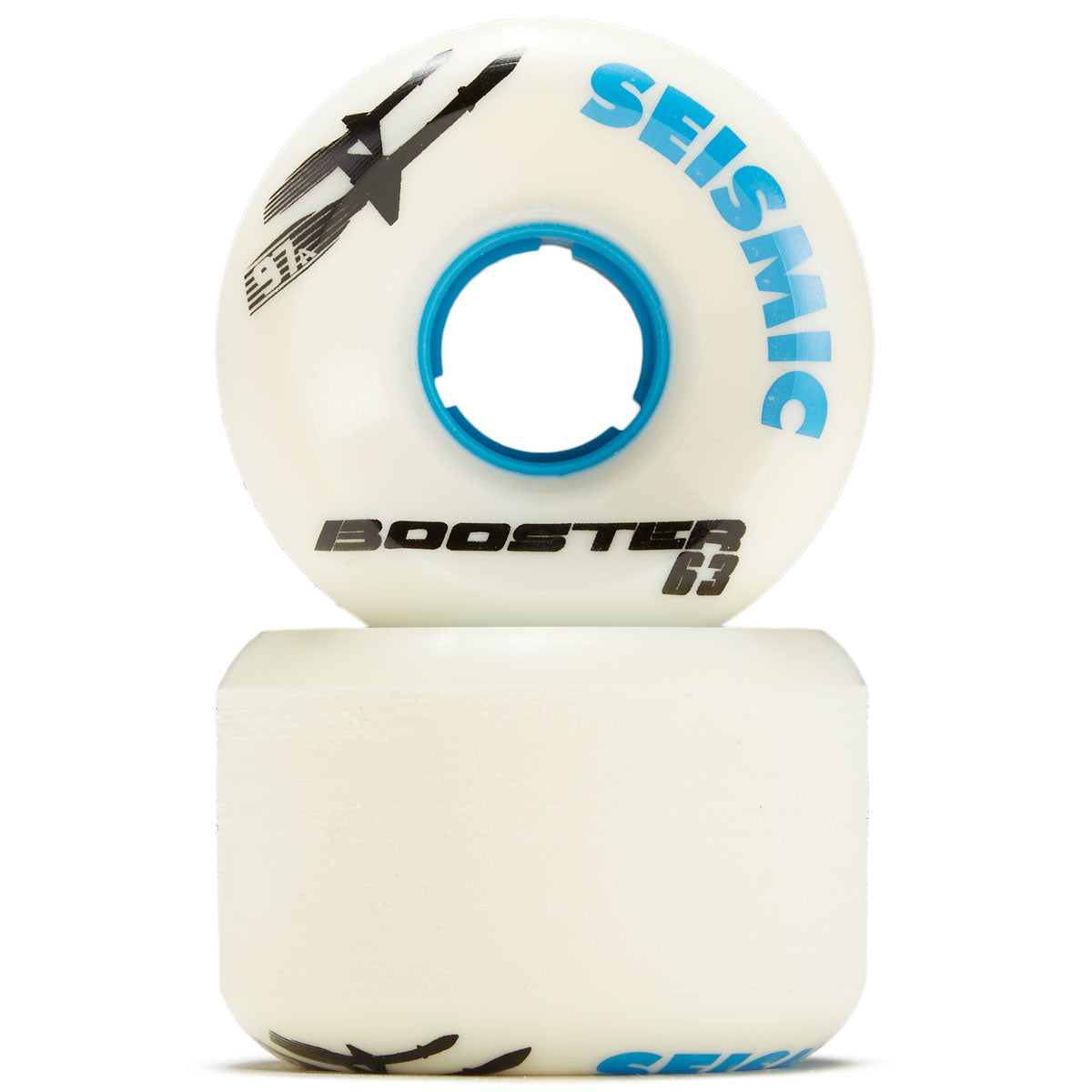 Seismic Booster 97a Longboard Wheels - White - 63mm image 2