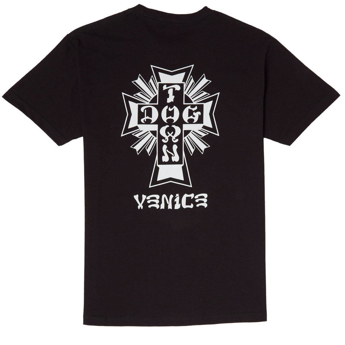 Dogtown Cross Logo Venice T-Shirt - Black/White image 2