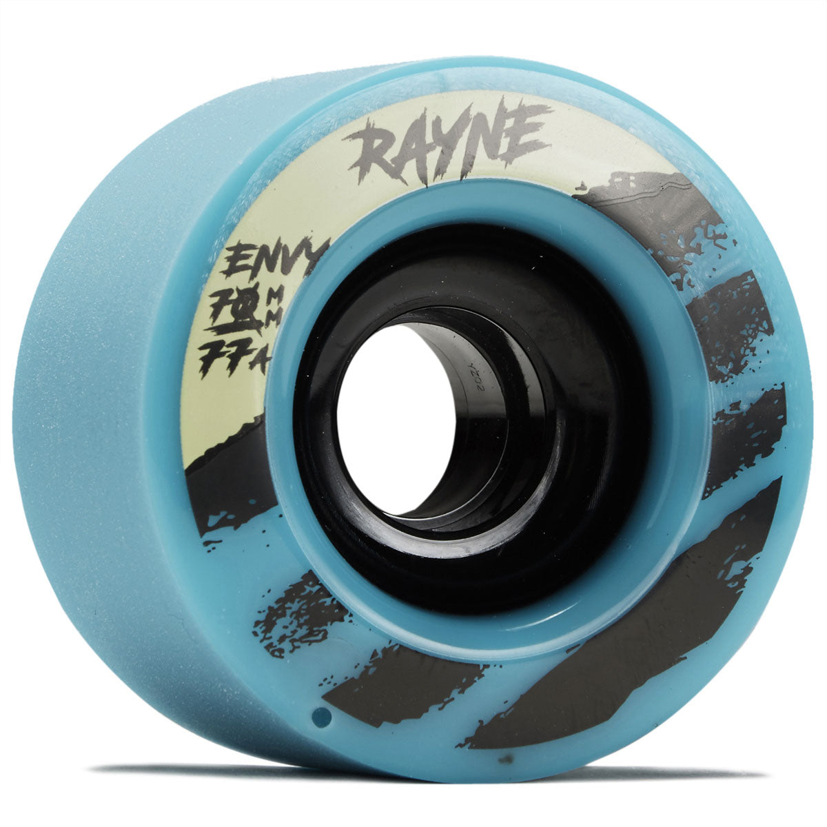 Rayne Envy V2 77a Longboard Wheels - Teal Jelly - 70mm image 1