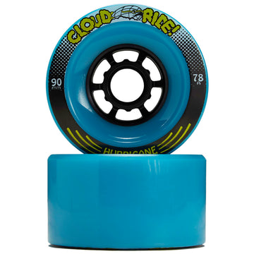 Cloud Ride Hurricanes 78a Longboard Wheels - Blue - 90mm