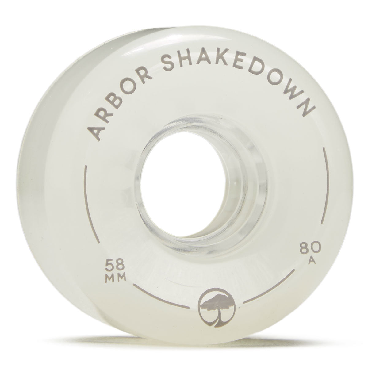 Arbor Shakedown 80a Longboard Wheels - Ghost White - 58mm image 1