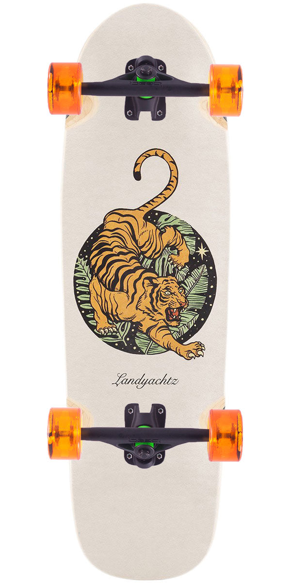 Landyachtz Dinghy Blunt Fender Paper Tiger Longboard Complete image 1