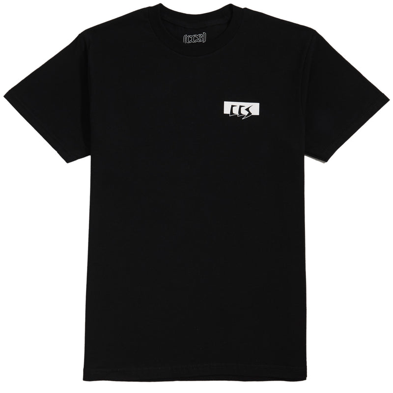 CCS OG Face T-Shirt - Black/Glow White