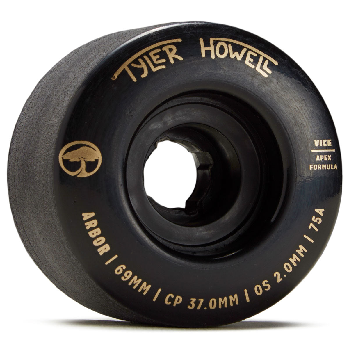 Arbor Vice Tyler Howell 75a Longboard Wheels - Black - 69mm image 1