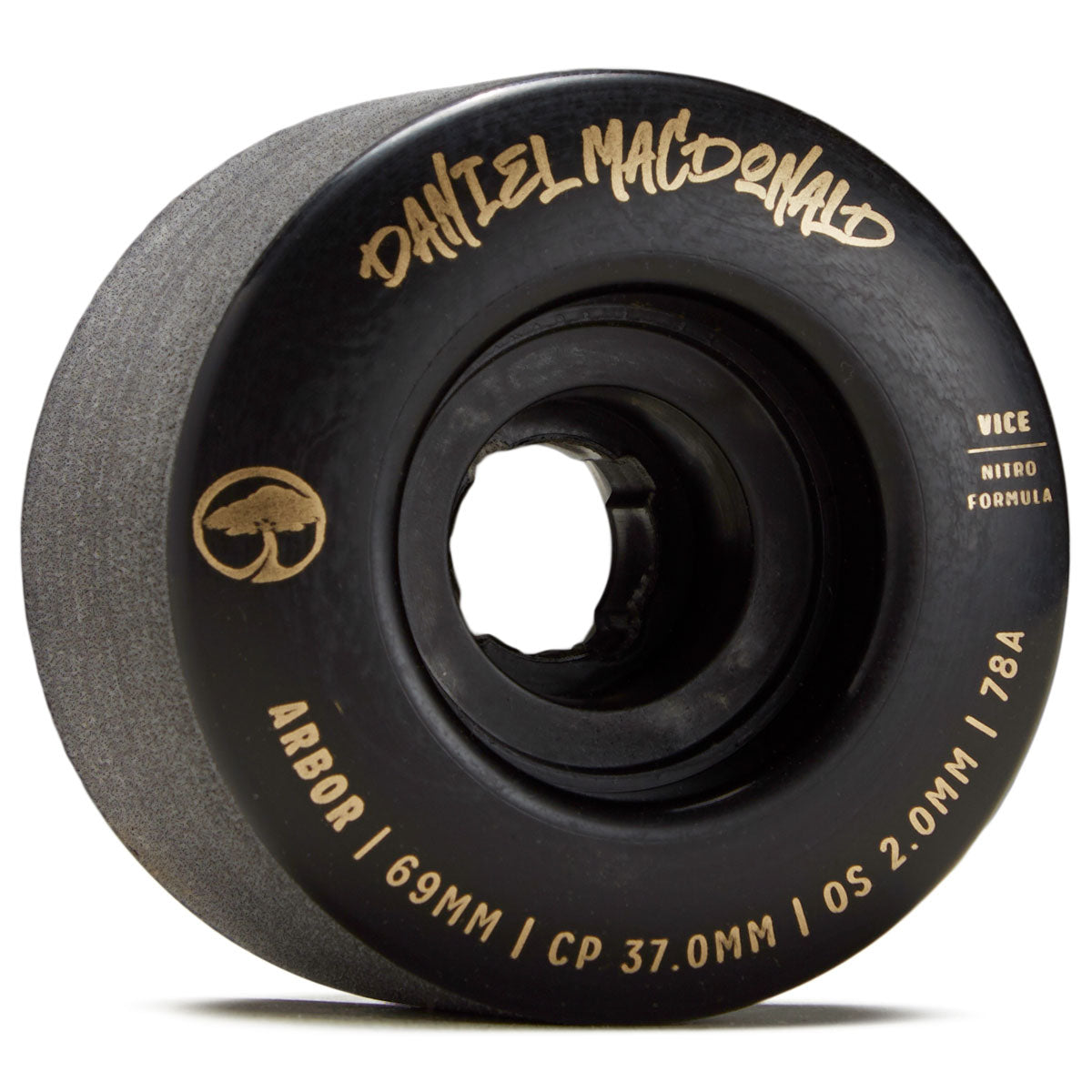 Arbor Vice Daniel MacDonald 78a Longboard Wheels - Black - 69mm image 1