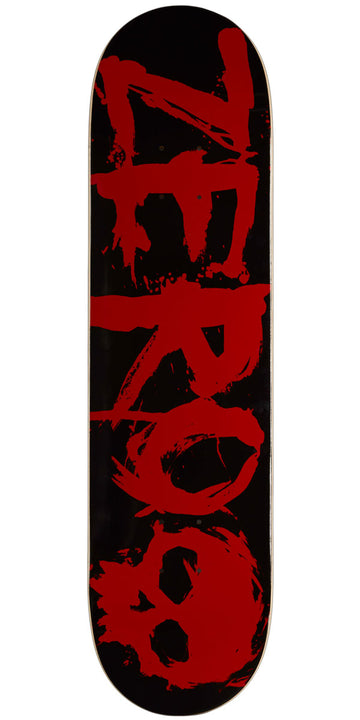 Zero Blood Text Skateboard Complete - 8.00