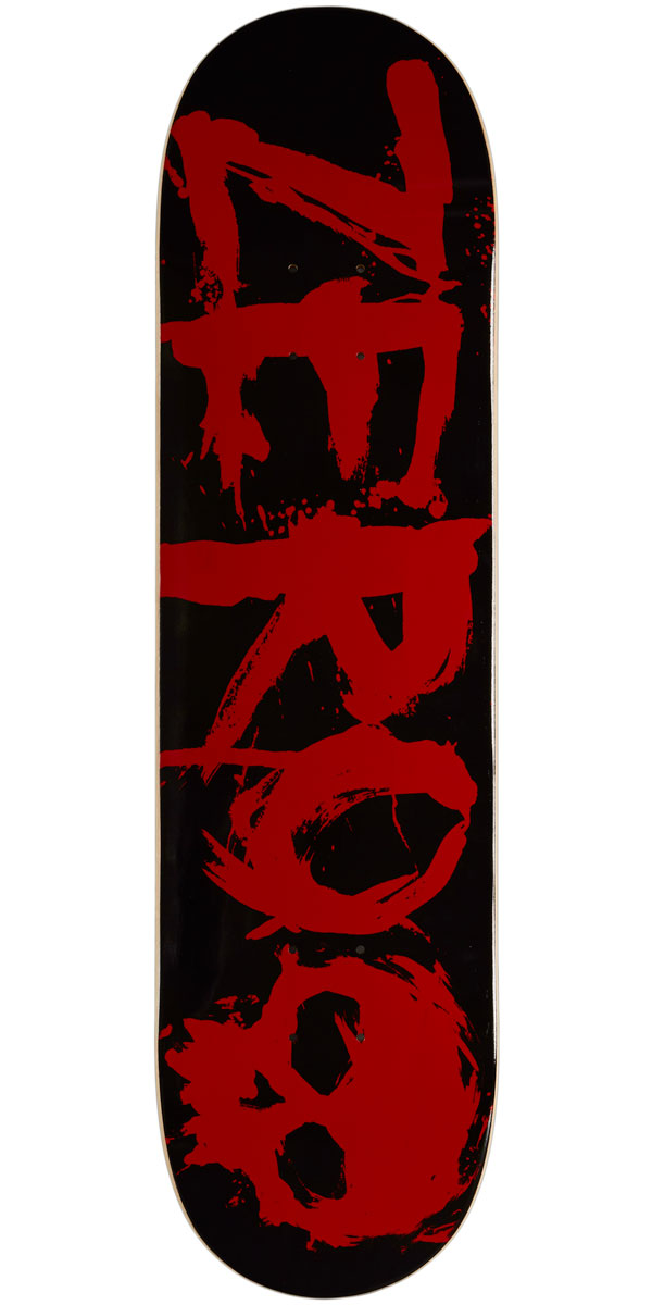 Zero Blood Text Skateboard Deck - 8.25