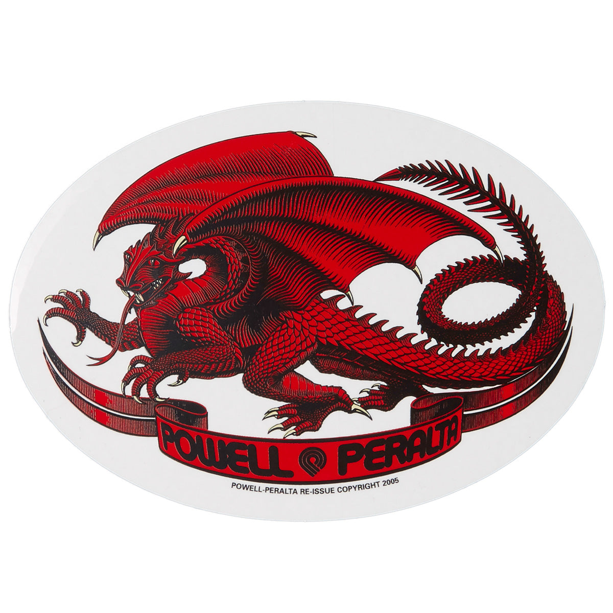 Powell Peralta Oval Dragon Sticker - 5