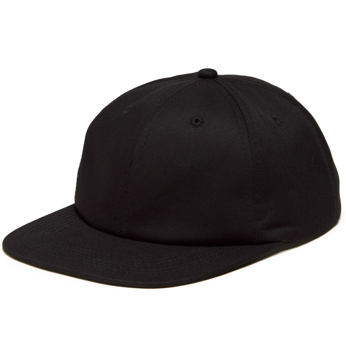 CCS 6 Panel Snapback Hat - Black