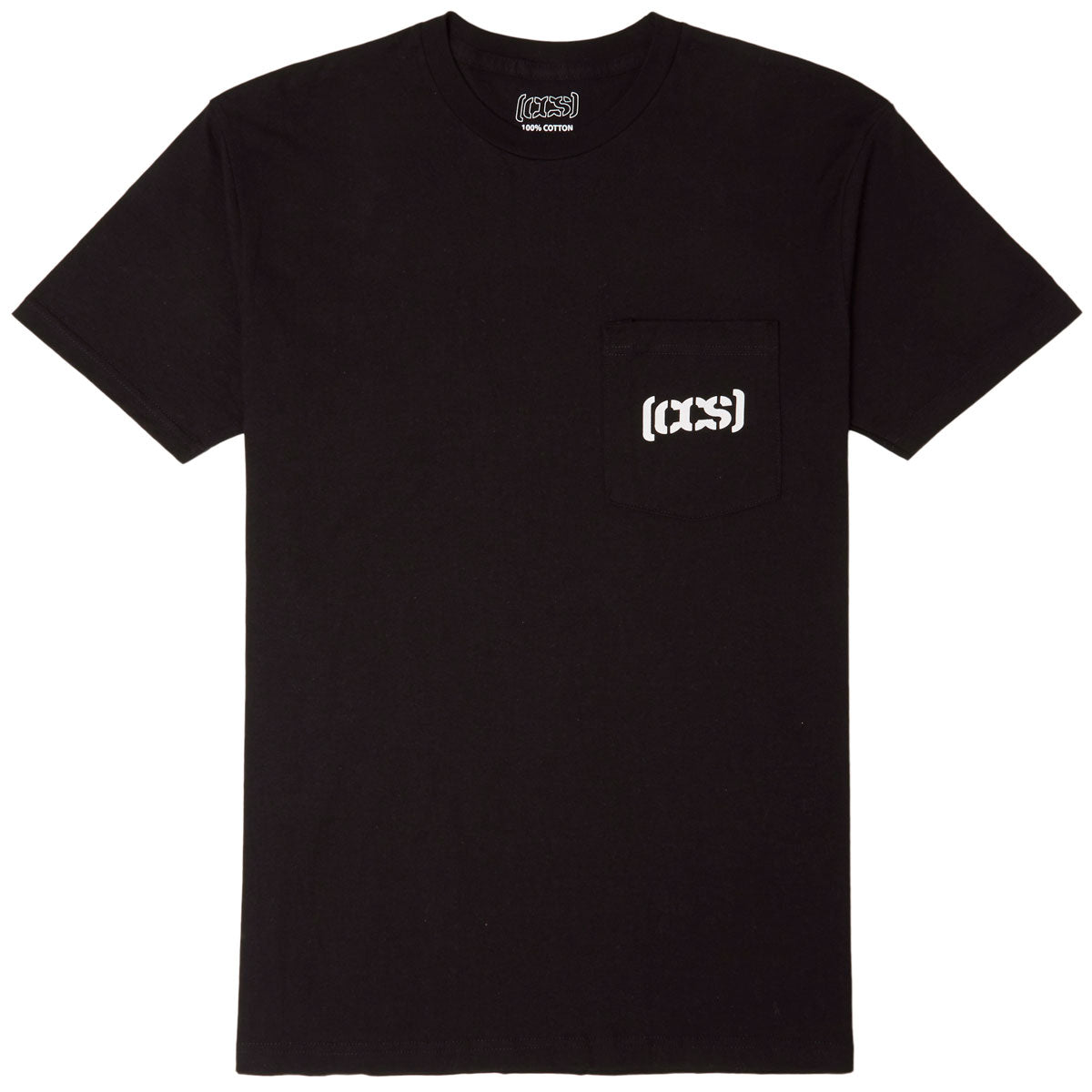 CCS Bracket Logo Pocket T-Shirt - Black/White image 1