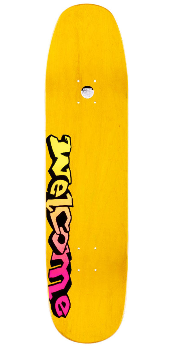 Welcome Cheetah On A Son Of Moontrimmer Skateboard Deck - Black/Surf Fade - 8.25