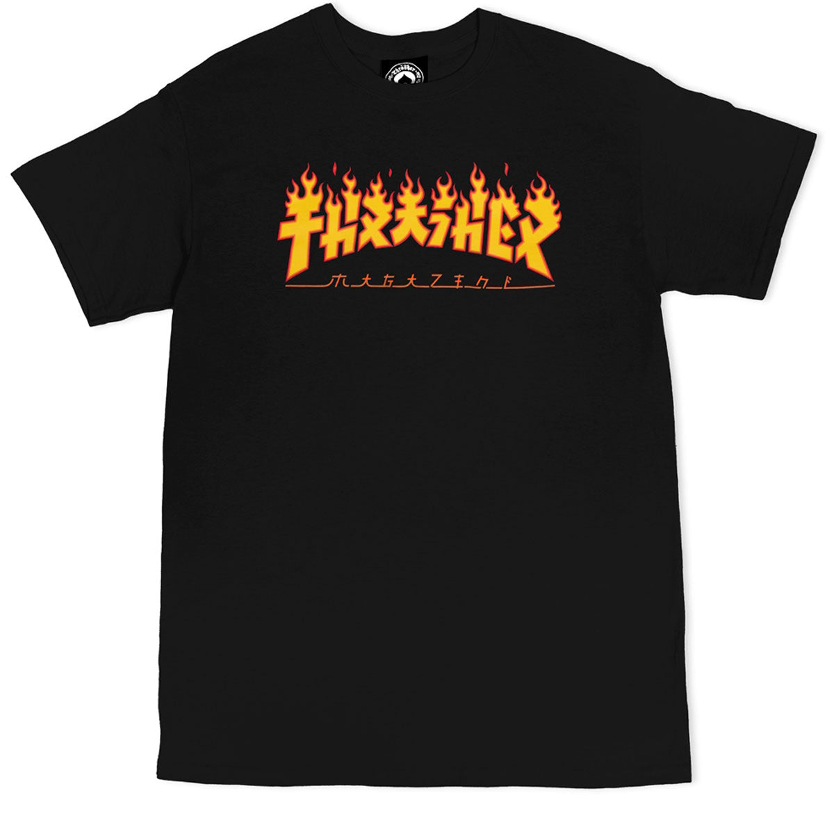 Thrasher Godzilla Flame T-Shirt - Black image 1