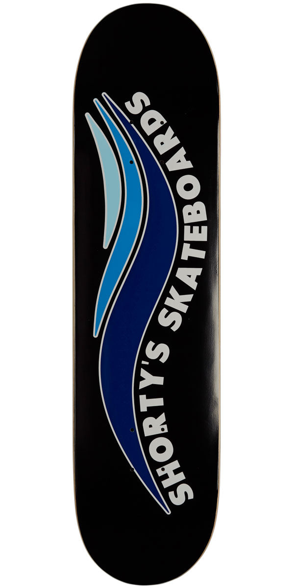 Shorty's Skate Wave Skateboard Deck - Black/Blue - 7.75