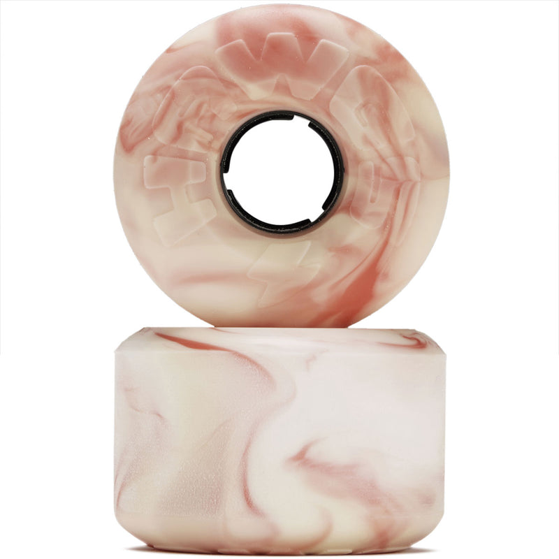 Hawgs EZ 78a Stone Ground Longboard Wheels - Pink/White - 63mm