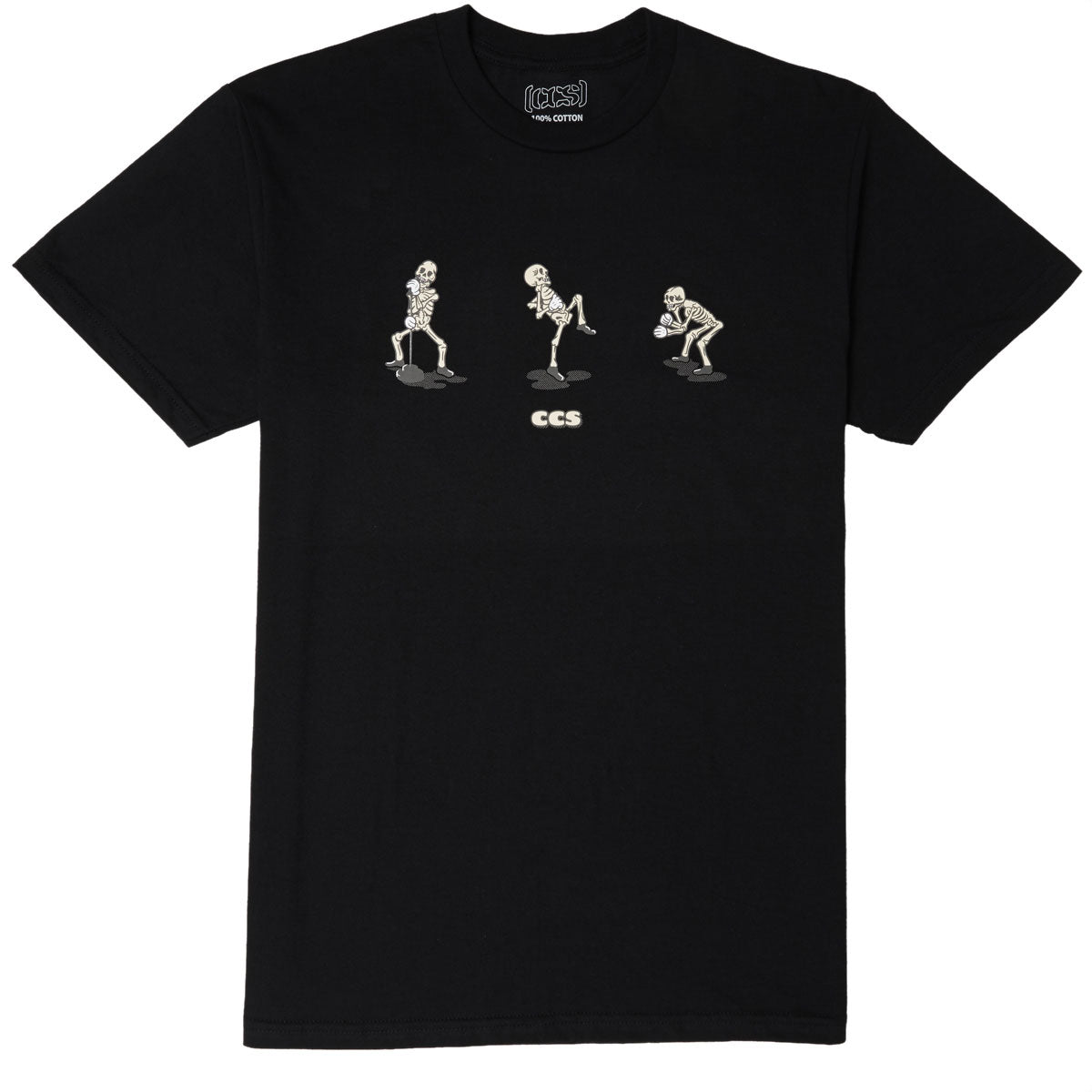 CCS Vine Skeleton T-Shirt - Black/Bone/Noir image 1