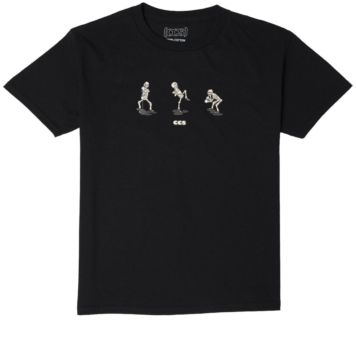 CCS Youth Vine Skeleton T-Shirt - Black/Bone/Noir image 1