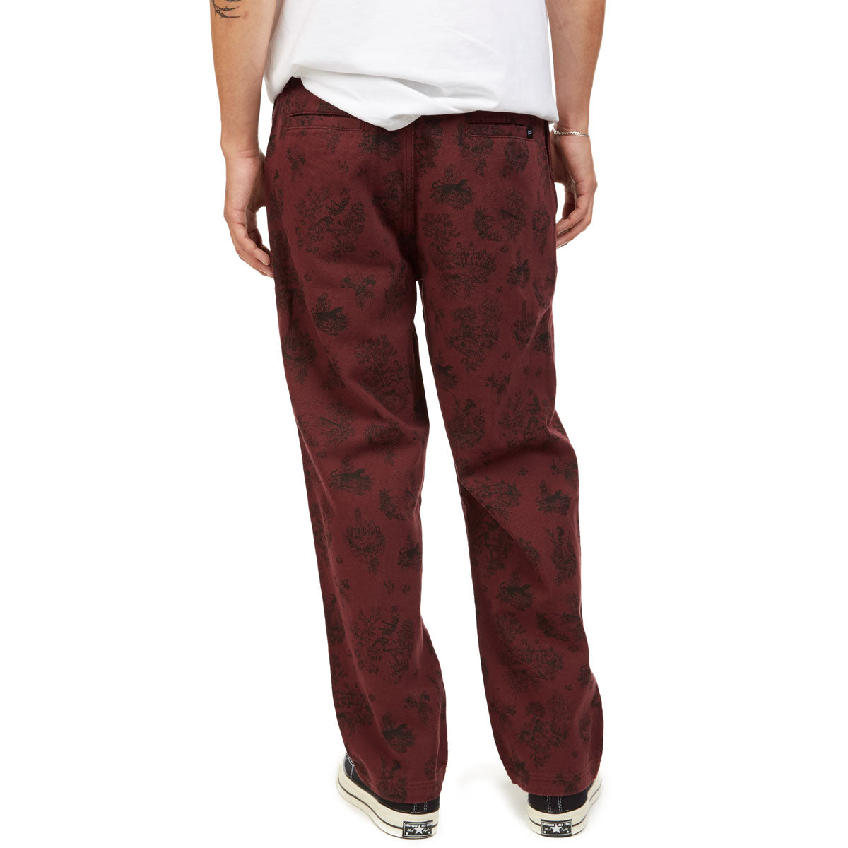 CCS Original Relaxed Toile Chino Pants - Oxblood image 4